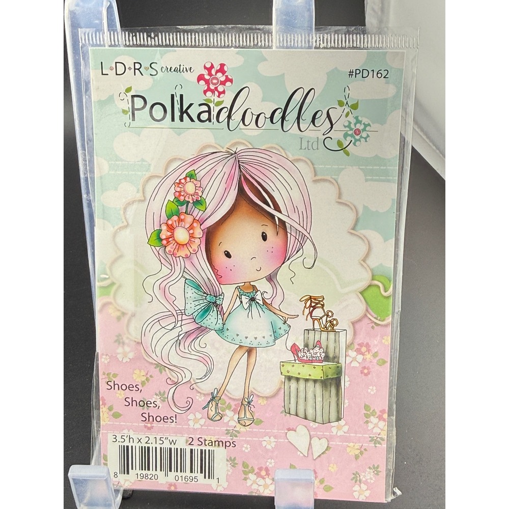 LDRS Creative Polkadoodles Shoes Shoes Shoes Rubber Stamp Set PD162 Nikki Hall